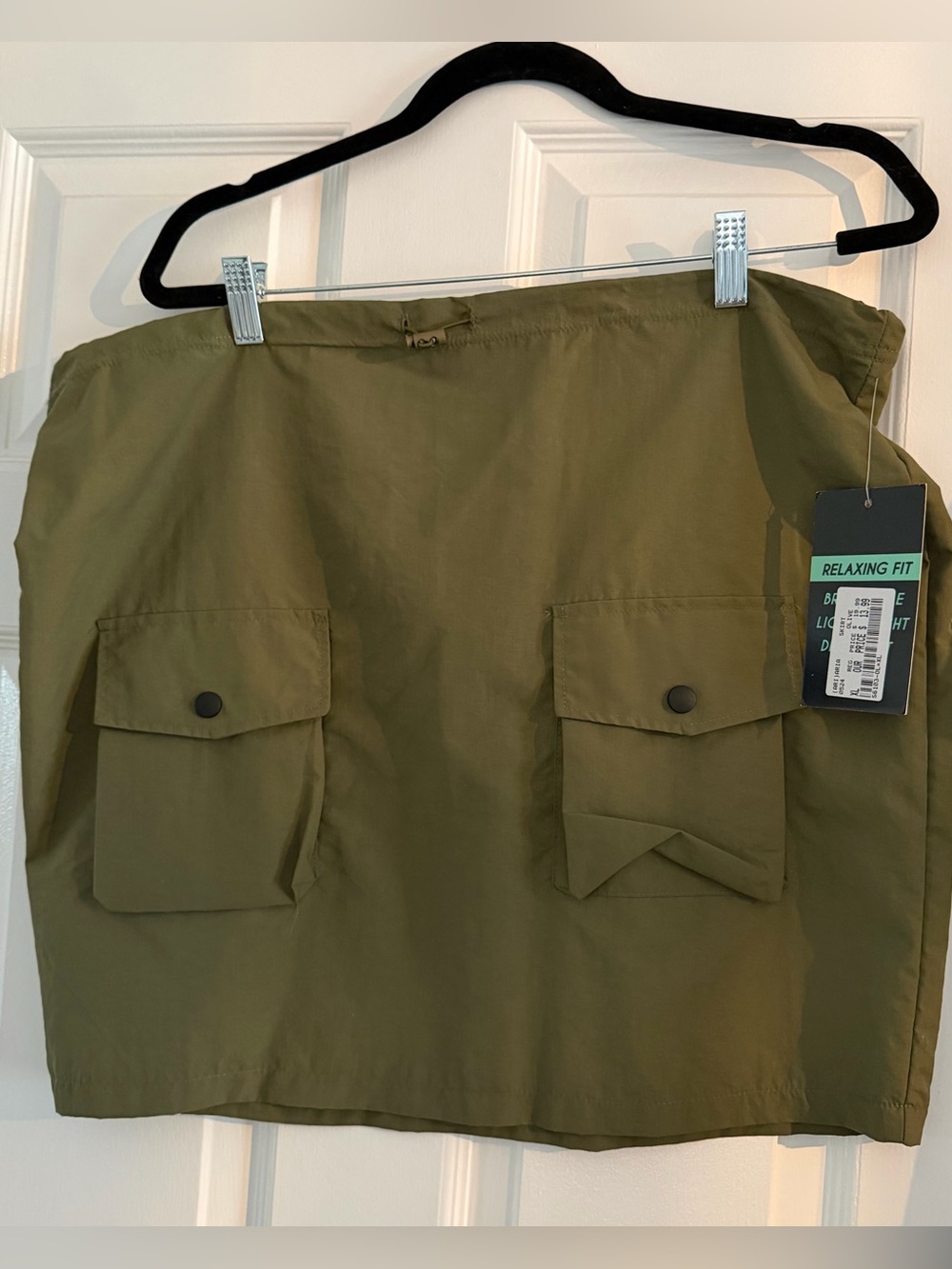 NWT Olive Green Cargo Skirt
